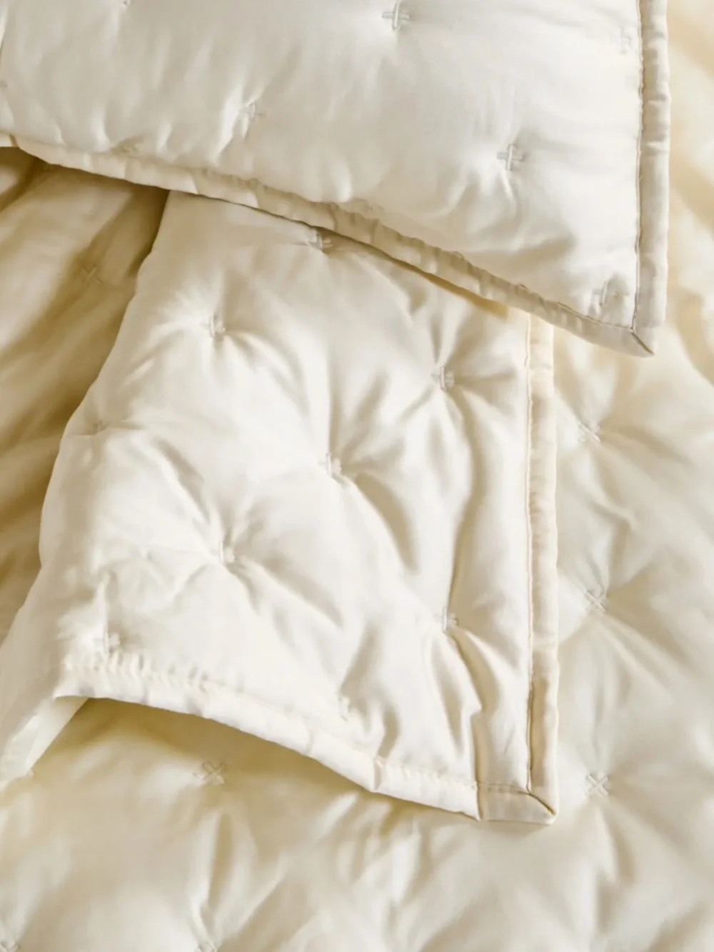 Bamboo Dream Quilted Sham Set King Ivory